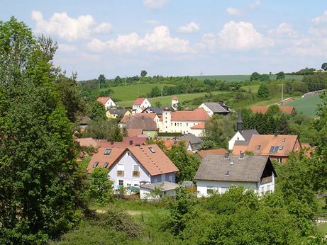 Blick vom Osterberg Blick vom Osterberg auf Wolfsbach