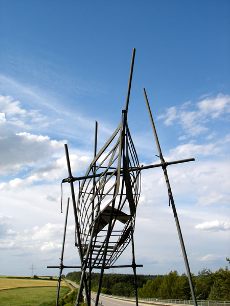 Salzschiff-Skulptur